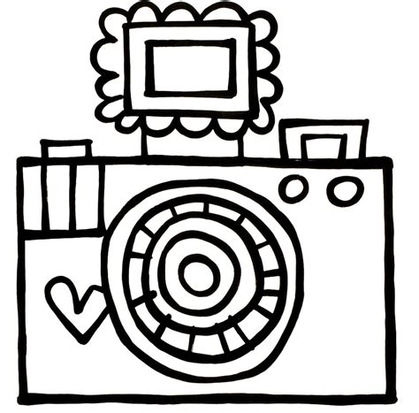 Polaroid Camera Coloring Pages Coloring Coloring Pages