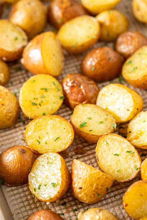 Easy Oven Roasted Potatoes Recipe Golden Crispy Plated Cravings
