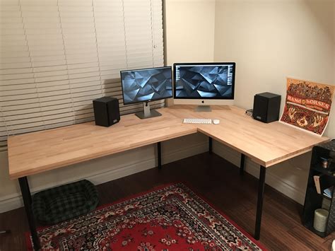 Craft desk makeover | 1dogwoof.com L desk large.