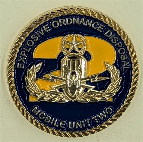 Eod Mobile Unit 2 Counter Ied Task Force Troy Navy Challenge Coin