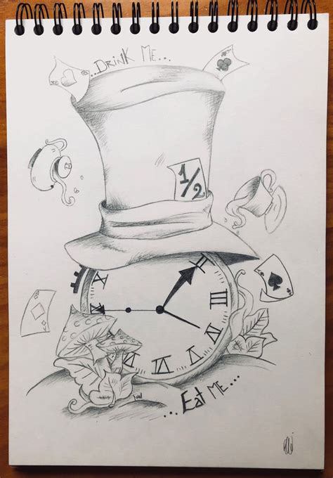 Art Sketches Easy In 2020 Alice In Wonderland Drawings Disney Art