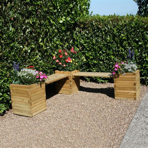 Corner Planter With Bench Seat Outdoor Learning From Early Years