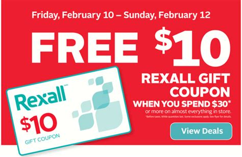 Rexall Pharma Plus Canada Offers Free 10 Rexall T Coupon When You