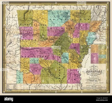 Map Of Arkansas Hi Res Stock Photography And Images Alamy