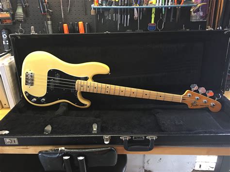 No Longer Available Early 1978 Fender Precision Bass Vintage White All Original P Bass