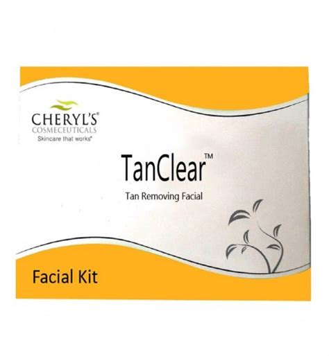 Cheryl S Tan Clear Tan Removing Facial Kit Set Of 20 Sachets Price In India Buy Cheryl S