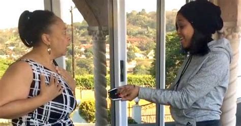 Minnie Dlamini Surprises Her Mom With Bmw See Her Reaction Mzansi
