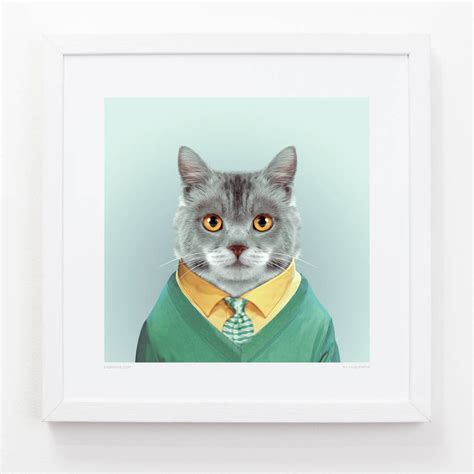 Cat Art Print By Evermade