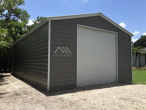24x30 Steel Garage Building Single Car Garage Immediate Pricing