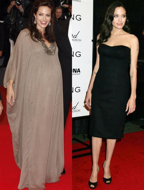 Celebrity Mum Weight Loss Angelina Jolie Donned The Pregnant Girls Fashion Staple A Maxi