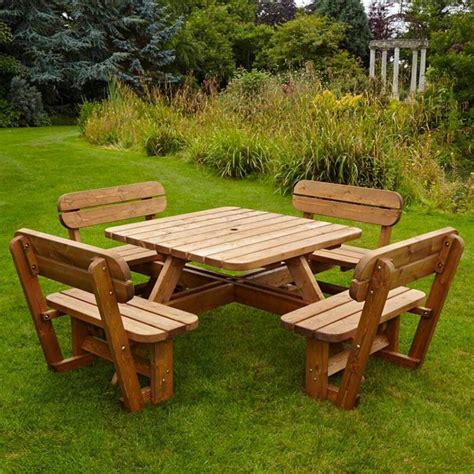 Anchor Fast 8 Seater Pine Wood Picnic Bench Costco Uk Diy Projects