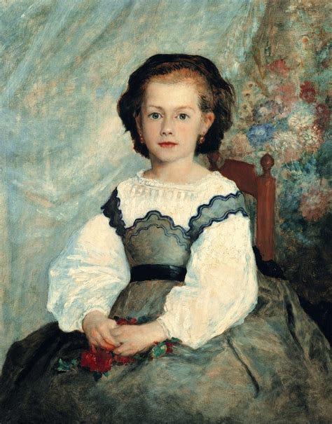 Art Blog Pierre Auguste Renoir Portrait Of Mademoiselle Romaine