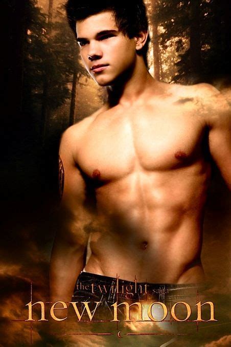 shirtless taylor lautner jacob black new moon poster yummy pinterest sexy twilight and