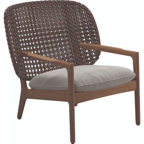 Gloster Kay Low Back Lounge Chair Luxury Outdoor Living