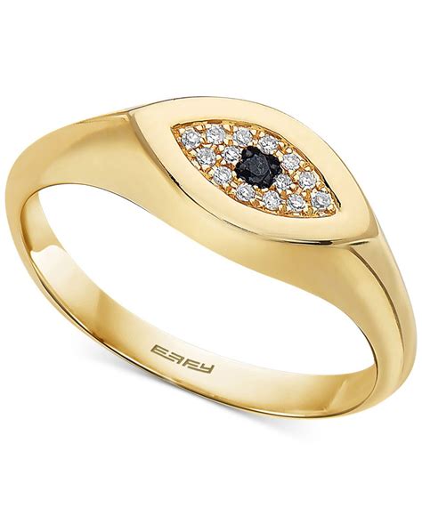 Effy Collection Effy Diamond Accent Evil Eye Ring In K Gold In