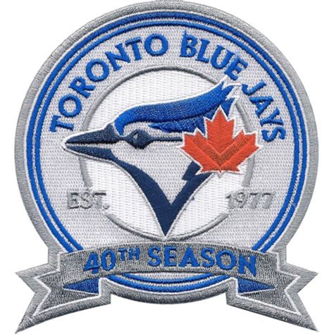 Toronto Blue Jays 40th Anniversary And Commemorative Patch
