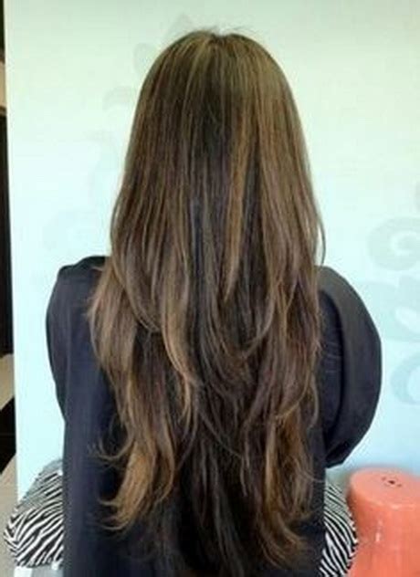 Easy ways to wear long hair haircuts. V layered haircut