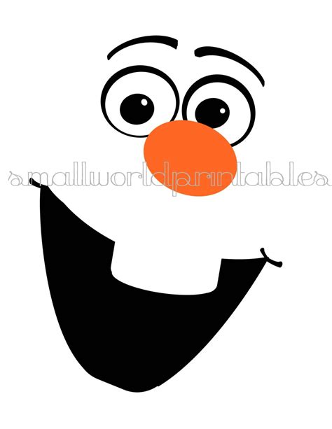 Olaf Printable From Disney Frozen Olaf Template For Crafts Instant