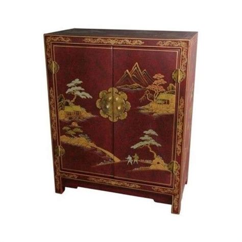 Oriental Furniture Red Lacquer Cabinet Oriental Furniture Asian