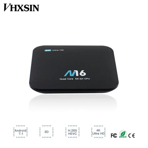 Find great deals on ebay for android tv box 4k. VHXSIN Smart TV Box M16 CPU S905X Android 7.1 4K Ultra HD ...