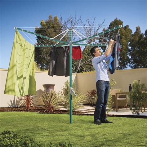 Hills Rotary 6 Arm Clothes Dryer Airer Outdoor Washing Line Forest