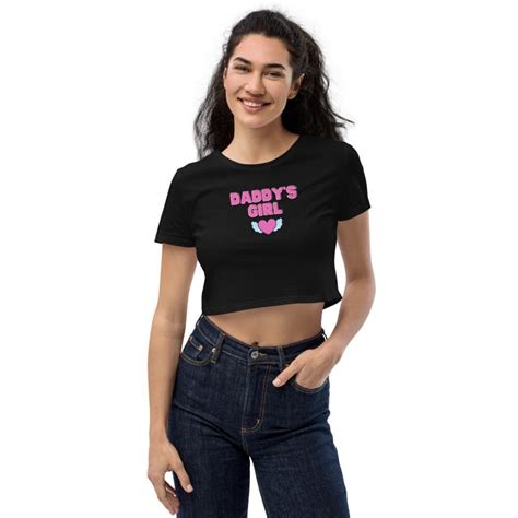Daddy S Girl Crop Top Ddlg Clothes Daddy Kink Ddlg Etsy
