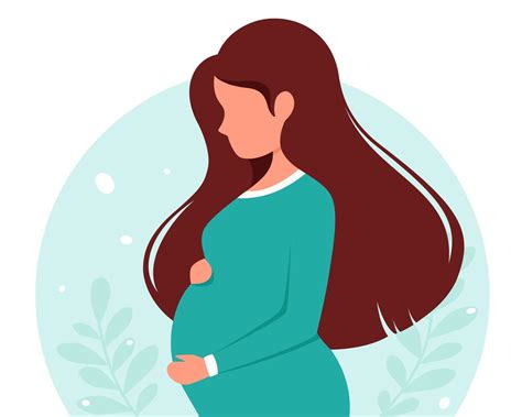 Pregnant Woman Pregnancy Motherhood Concept Vector Illustration