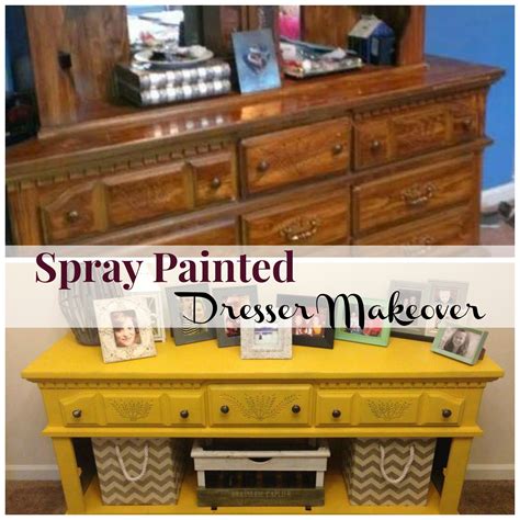 Spray Painted Dresser Makeover The Happy Housewife™ Home Management