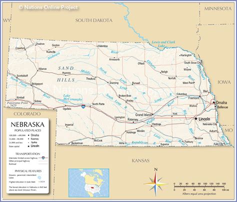 Maps United States Map Nebraska