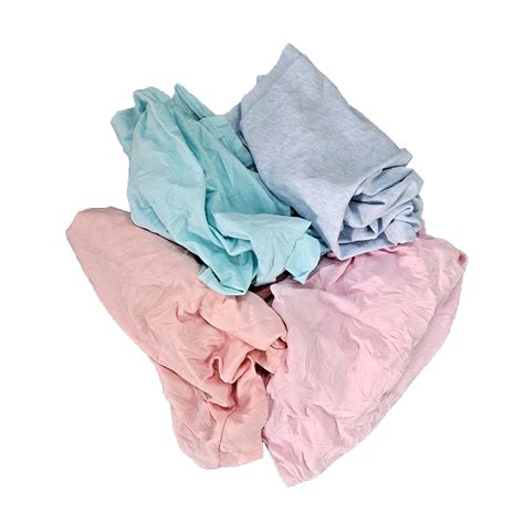 Manual Cutting Clips Industrial Cleaning Rags Light Color T Shirt Rags