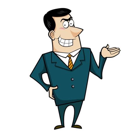 Homem De Negócios Dos Desenhos Animados — Vetor De Stock © Kchungtw