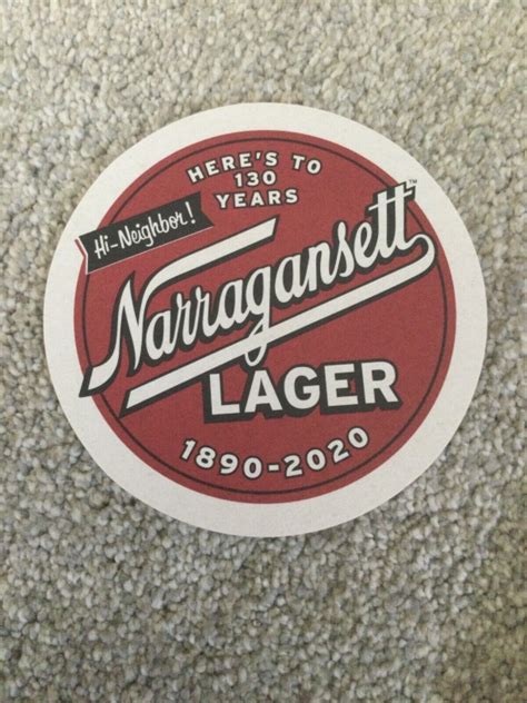 6 Narragansett Beer 2020 Rebus Puzzle Coasters 130 Years Rhode Island