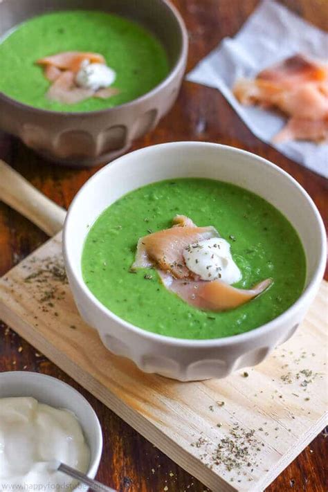 Stir in the soup and peas and heat to a boil. Green Pea Soup with Smoked Salmon {A Delicious, Easy ...