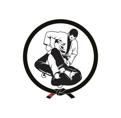 Jiu Jitsu Jujitsu Locking Position Character Design 2285600 Vector Art