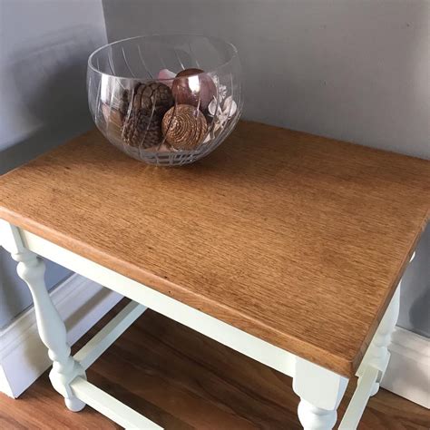 Upcycled Side Table In Frenchic Chalk Etsy