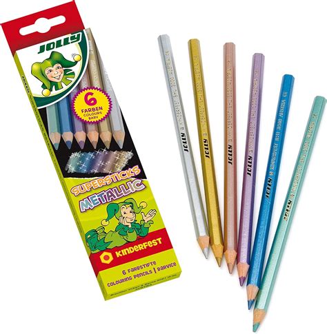 Jolly Supersticks Premium European Metallic Colored Pencils