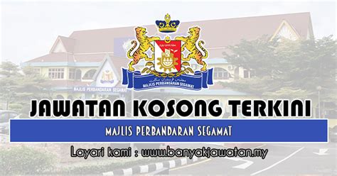 Jawatan kosong 2019 hanya menyiarkan untuk memudahkan pencarian dan permohonon kerja anda. Jawatan Kosong di Majlis Perbandaran Segamat - 28 Februari ...