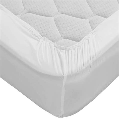 White Abstract Vinyl Mattress Protector Corner Fitted Style Cover Best