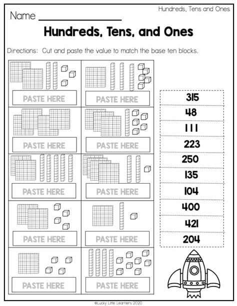 Math Worksheets To Practice Place Value In 2nd Grade Lucky Little