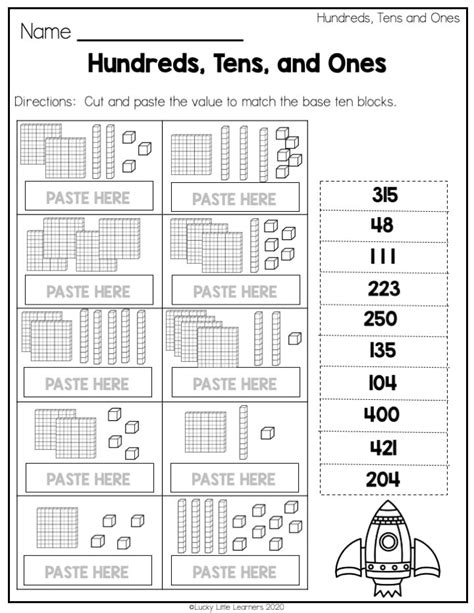 Counting Hundreds Tens And Ones Worksheets Worksheets For Kindergarten