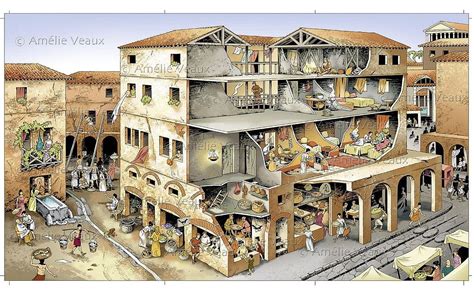 Visualization Of Tenement House In Ancient Rome Imperium Romanum
