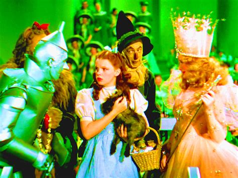 The Wizard Of Oz Tin Man Dorothy Toto Scarecrow And Glinda The