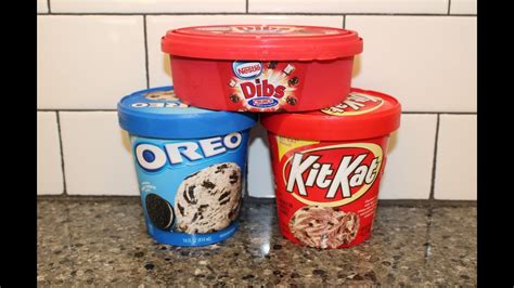 Dreyers Nestle Crunch Dibs And Oreo Frozen Dairy Dessert And Kit Kat