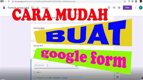 We did not find results for: CARA MUDAH, buat google form pemula - YouTube