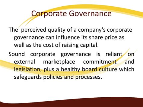 Ppt Corporate Governance Powerpoint Presentation Free Download Id