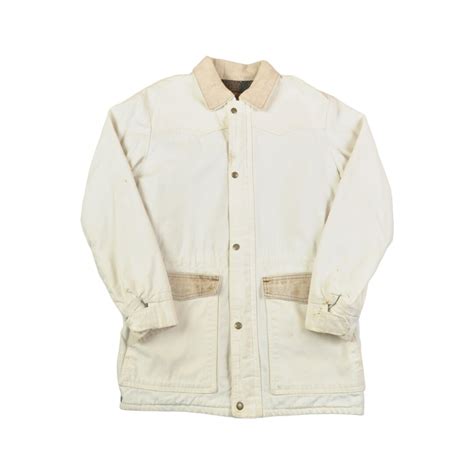 Vintage Walls Workwear Jacket Blanket Lined White Medium Etsy