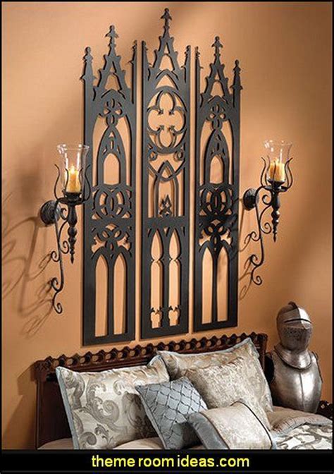 Victorian gothic decor is all about drama and elegance. Gothic Cathedral Triptych Metal Wall Sculpture | Home decor | Pinterest | Bedhead, Paint colors ...