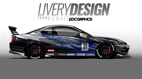Japanese Cars EDC Graphics Race Cars JDM Side View Render Nissan Nissan Silvia S HD