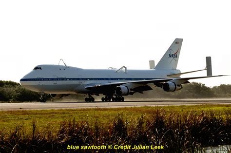 Nasas 747 Shuttle Carrier Aircraft Arrives At Ksc For Shuttle