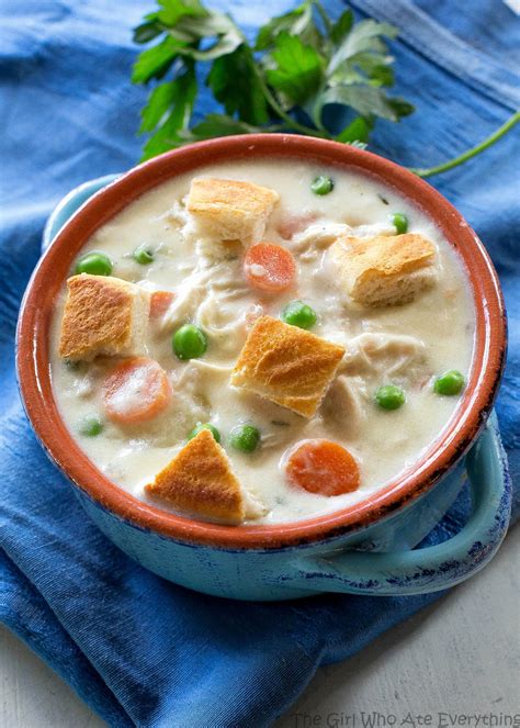 Chicken pot pie, strawberry shortcake, biscuits and more. Chicken Pot Pie Soup - The Girl Who Ate Everything